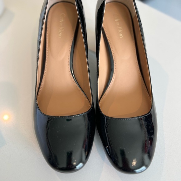 Black square heel pumps - Picture 3 of 4